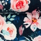 Preview: French Terry ♥ Arvid | Blumen marineblau